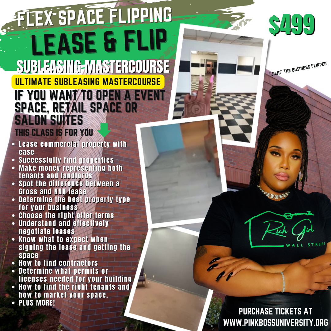 FLEX SPACE FLIPPING COMMERCIAL REAL ESTATE LEASE & FLIP MASTERCOURSE no