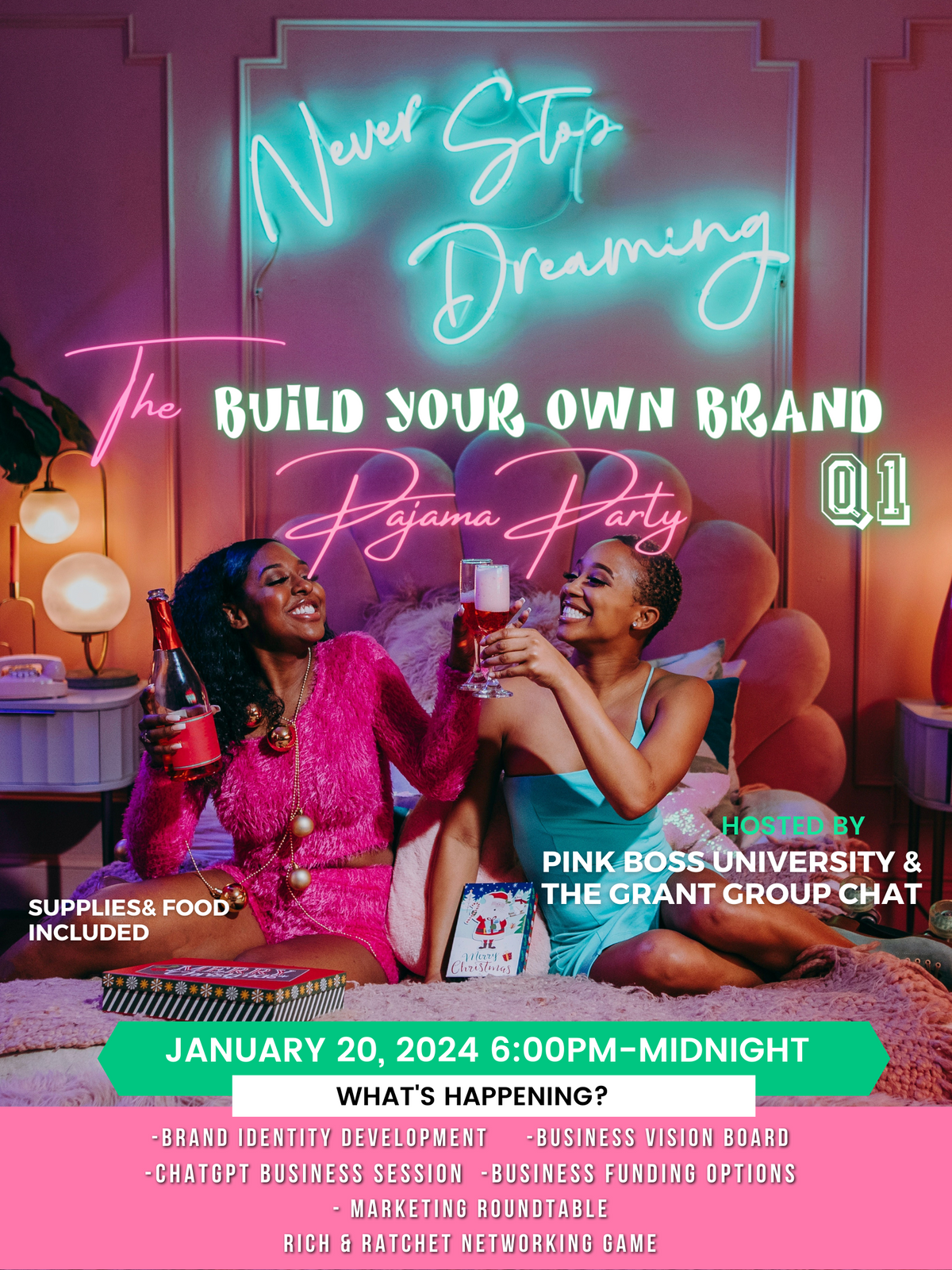 Build Your Own Brand Pajama Party