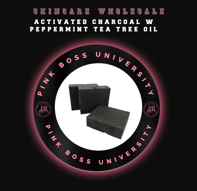 Activated Charcoal W Peppermint Tea Tree Oil Sample Bar