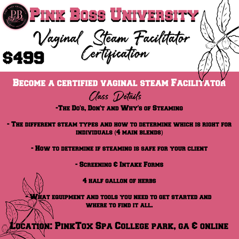 Vaginal Steam Facilitator Certification